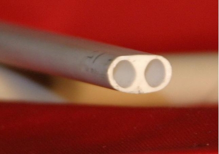 Alumina Oval 2-Bore Extruded Tubes